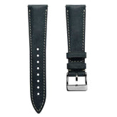 Original Highley Half Padded Martino Italian Leather Watch Strap - Jeans Blue