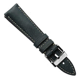 Original Highley Half Padded Martino Italian Leather Watch Strap - Jeans Blue