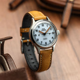 Original Highley Half Padded Martino Italian Leather Watch Strap - Wheatfield