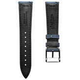 Original Highley Padded Suede Italian Leather Watch Strap - Indigo