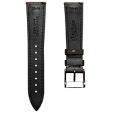 Original Highley Padded Denim Italian Leather Watch Strap - Brown