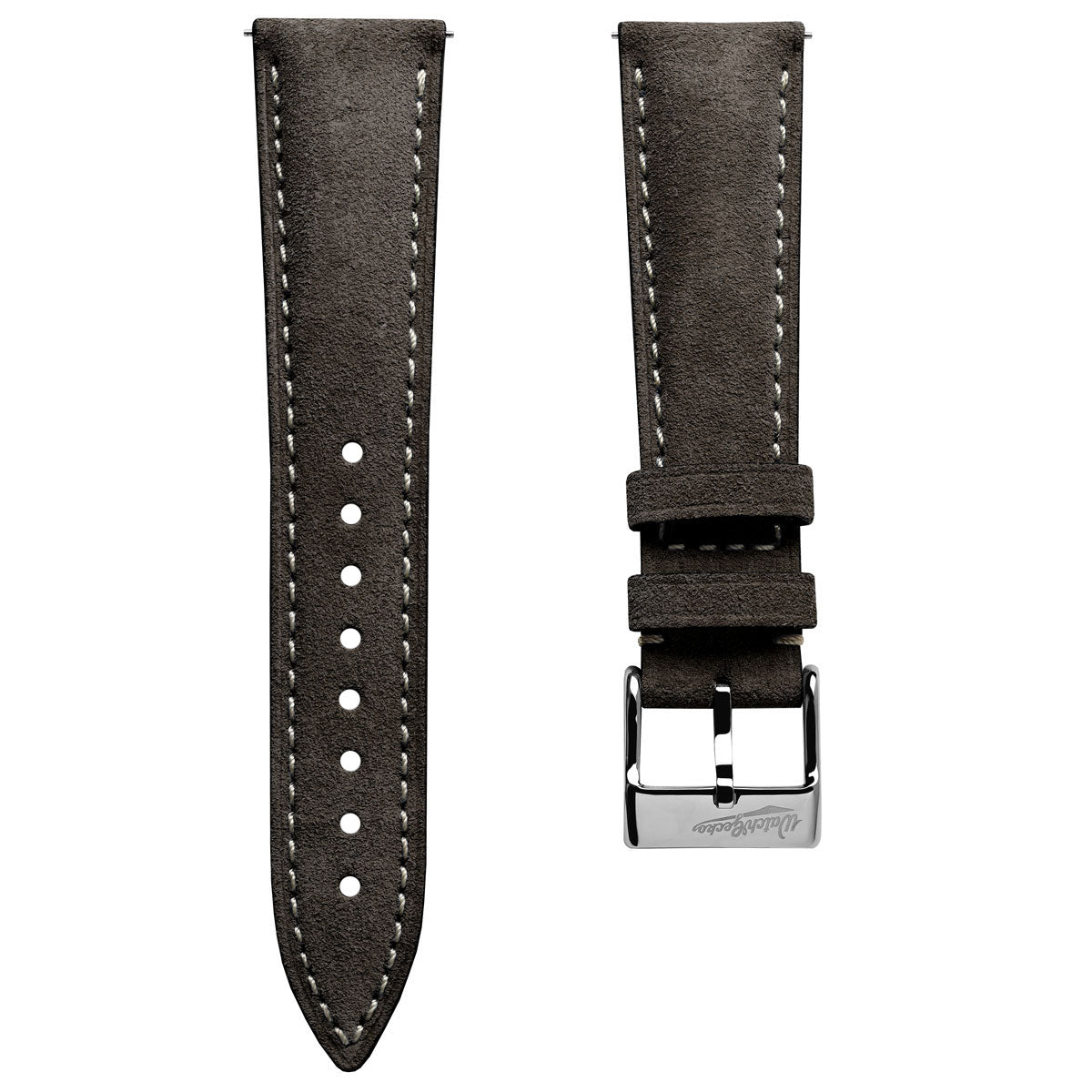 Original Highley Padded Suede Italian Leather Watch Strap - Ebano