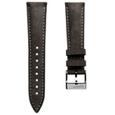 Original Highley Padded Suede Italian Leather Watch Strap - Ebano