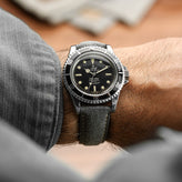 Original Highley Padded Suede Italian Leather Watch Strap - Indigo