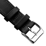 Missouri Vintage Leather Watch Strap - Noir