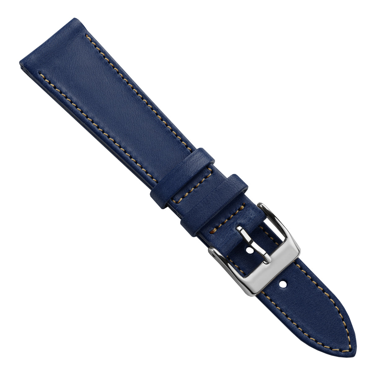 Missouri Vintage Leather Watch Strap - Navy