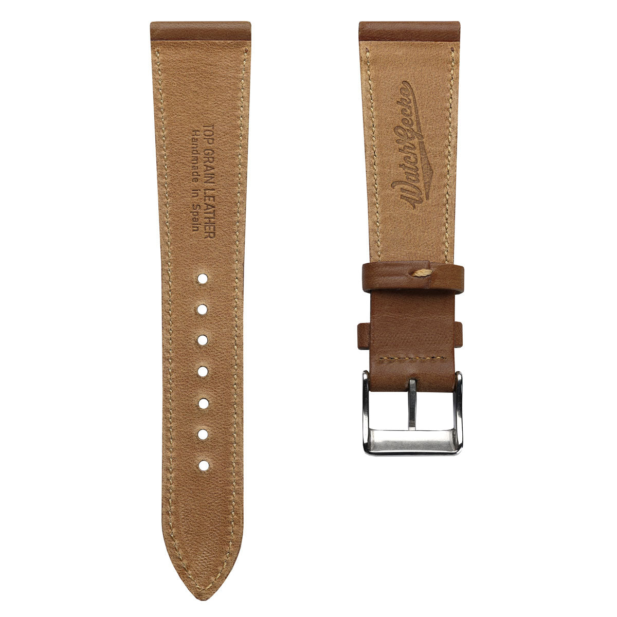 Missouri Vintage Leather Watch Strap - Tan