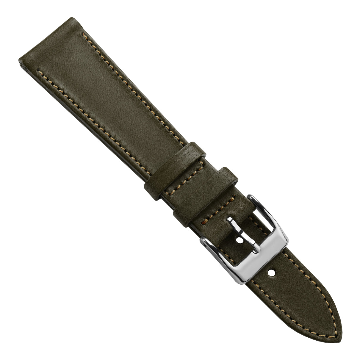 Missouri Vintage Leather Watch Strap - Olive