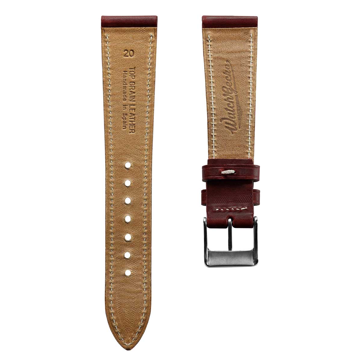 Hatherly Badalassi Caro - Burgundy/Beige Stitch