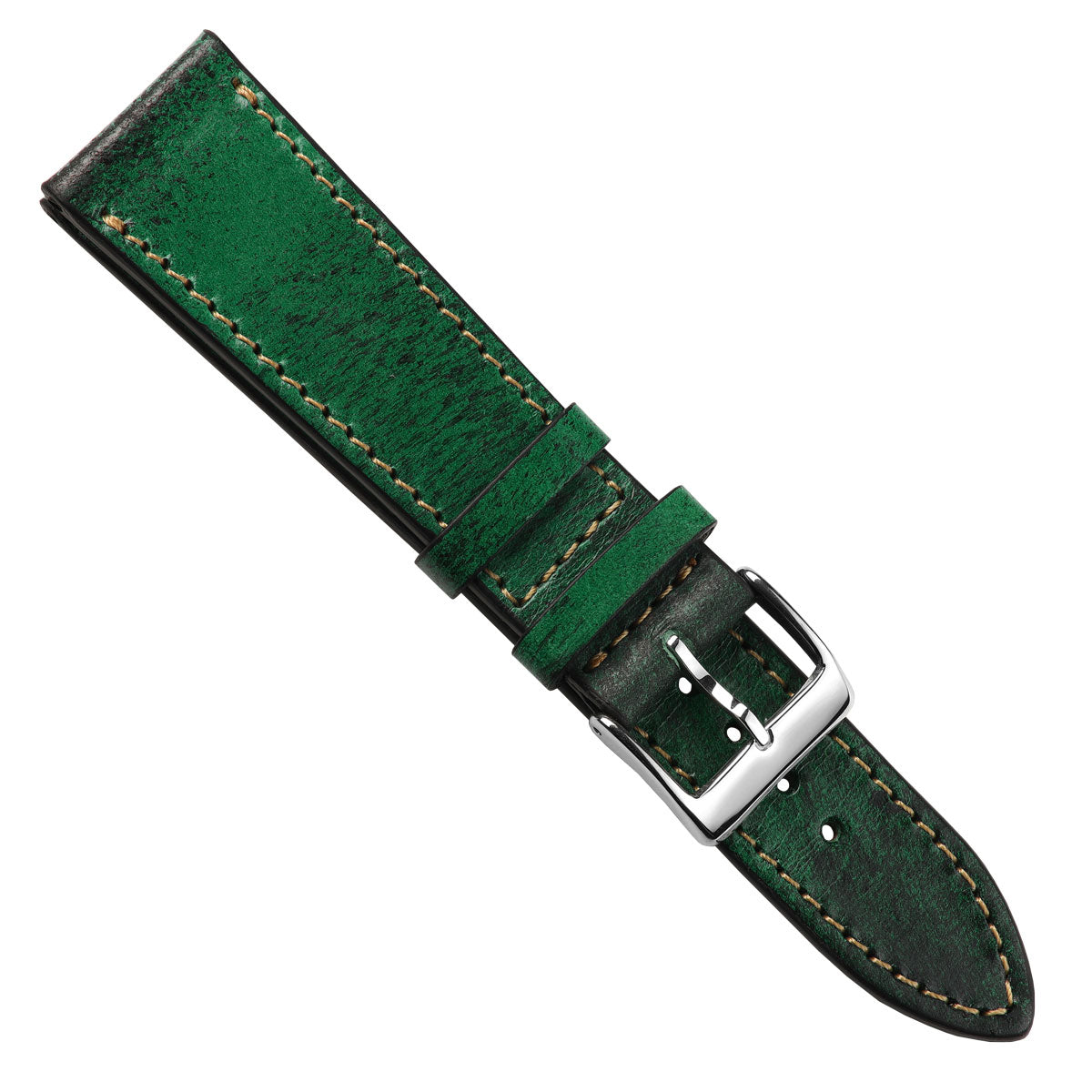 Radstock Vintage Genuine Leather Watch Strap - Vintage Green