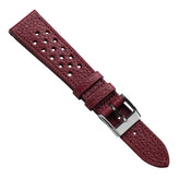 Ashdown Togo Leather Racing Watch Strap - Red