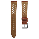 Ashdown Togo Leather Racing Watch Strap - Light Brown