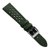 Ashdown Togo Leather Racing Watch Strap - Green