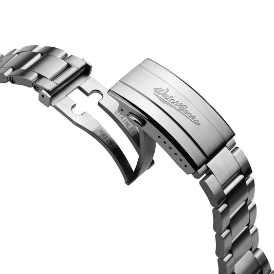 Hylton Solid Stainless Steel Diver's Watch Bracelet - Fully Brushed
