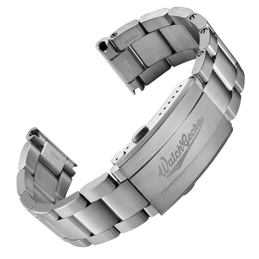 Hylton Solid Stainless Steel Diver's Watch Bracelet - Fully Brushed