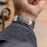 Hylton Solid Stainless Steel Diver's Watch Bracelet - Fully Brushed
