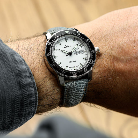 WatchGecko Adassa Classic Caviar Leather Watch Strap - Slate