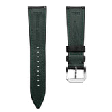 Vintage Carolina Gator Print Genuine Leather Watch Strap - Black