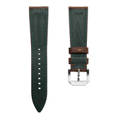 Vintage Carolina Gator Print Genuine Leather Watch Strap - Light Brown
