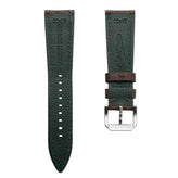 Vintage Carolina Gator Print Genuine Leather Watch Strap - Brown
