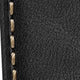 Whitby Padded Genuine Leather Watch Strap - Pastel Black