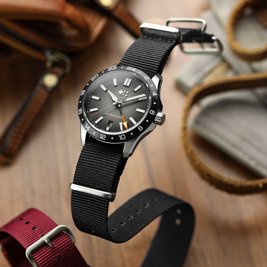 WatchGecko Standard Issue Military Strap - Tactical Black