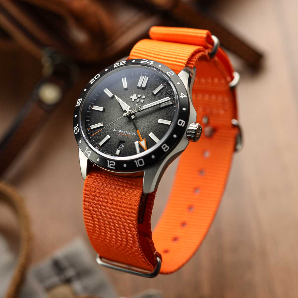 WatchGecko Standard Issue Military Strap - Utility Orange