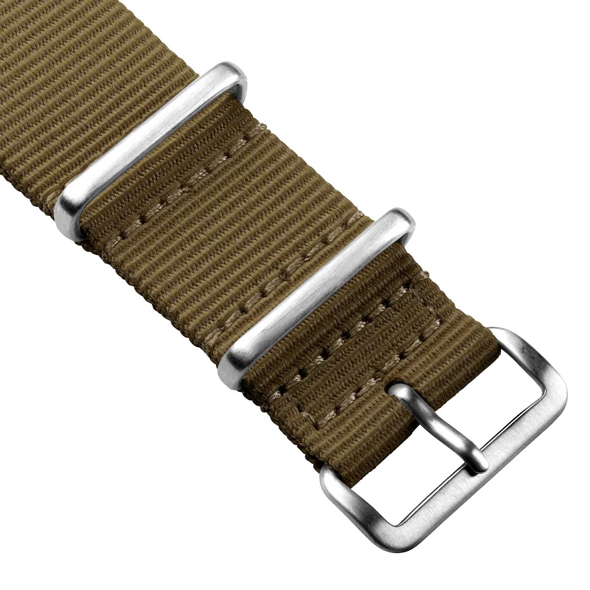 WatchGecko Standard Issue Military Strap - Grarrison Brown