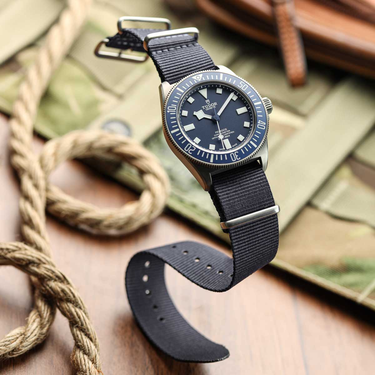 WatchGecko Standard Issue Military Strap - Admiralty Grey