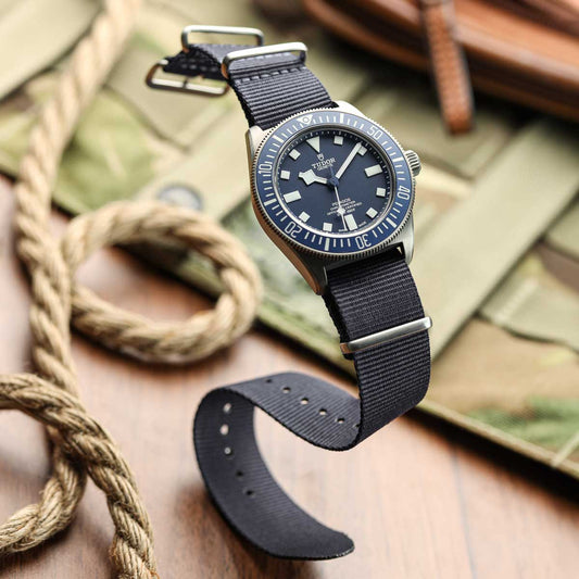 WatchGecko Standard Issue Military Strap - Admiralty Grey