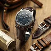 Classic Highley Genuine Leather Watch Strap - Chocolate Brown