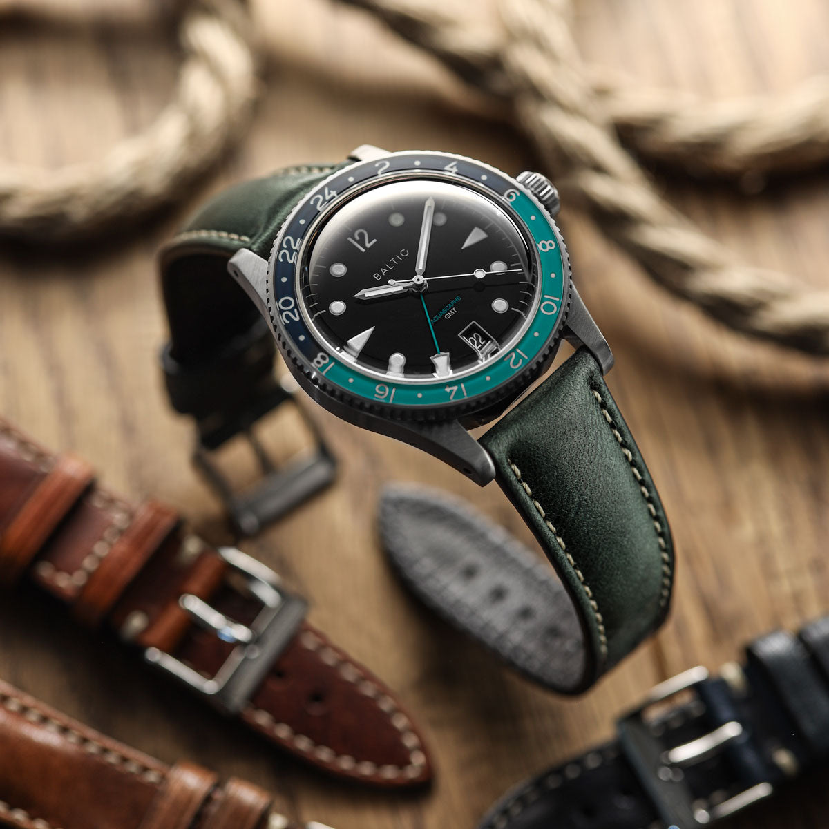 Classic Highley Genuine Leather Watch Strap - Reef