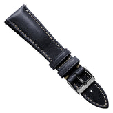 Classic Highley Genuine Leather Watch Strap - Blue