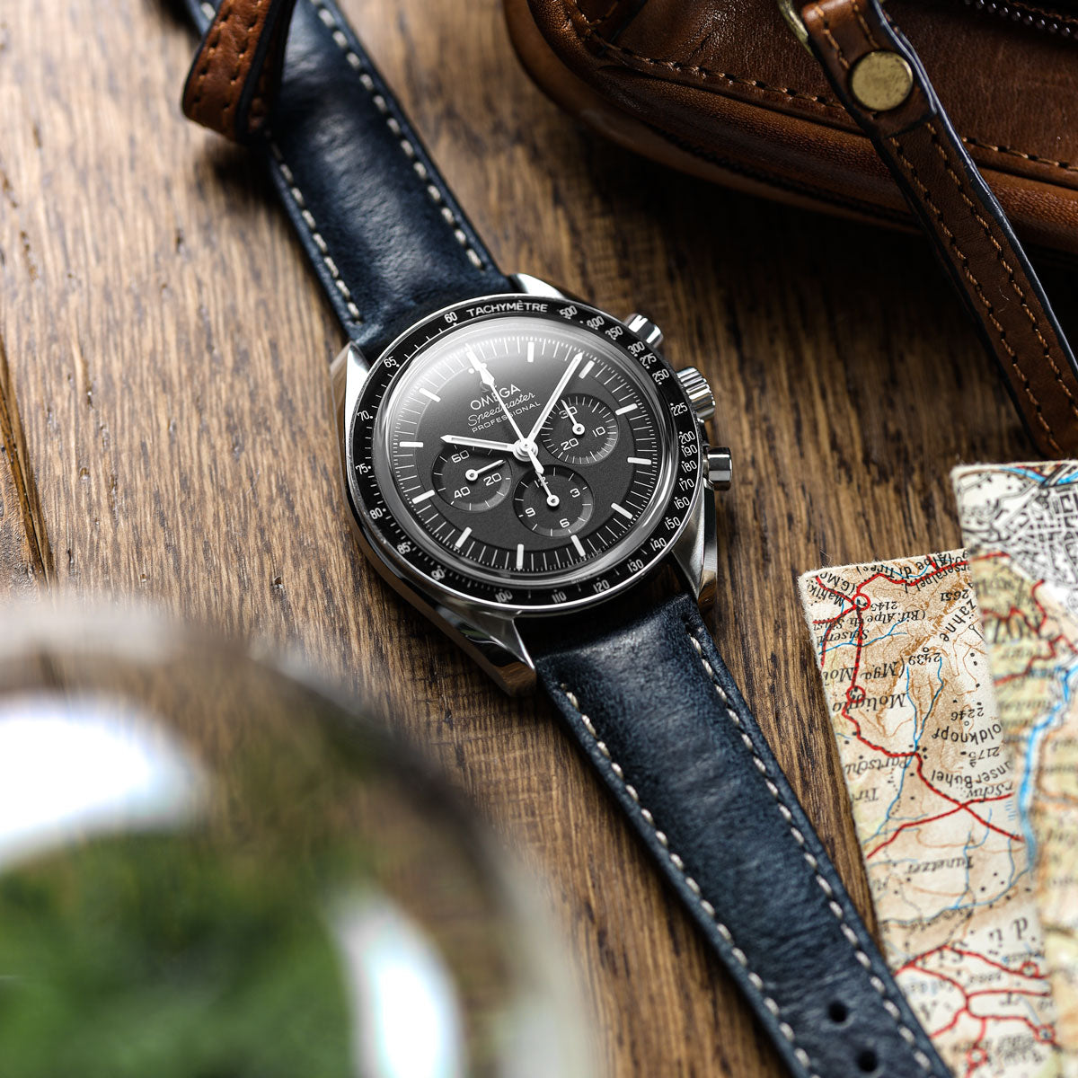 Omega original leather strap Clearance