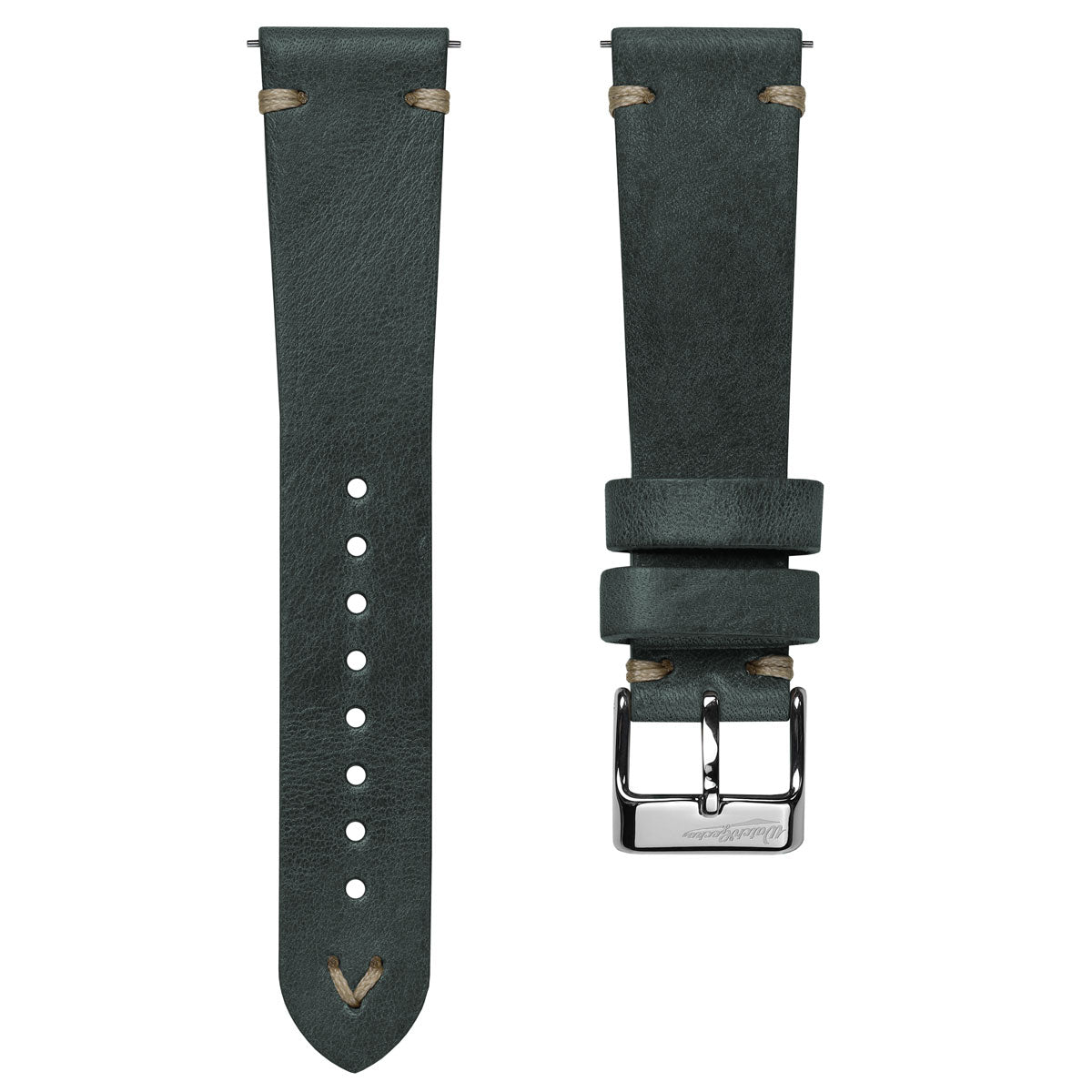 Simple Handmade Italian Leather Watch Strap - Reef