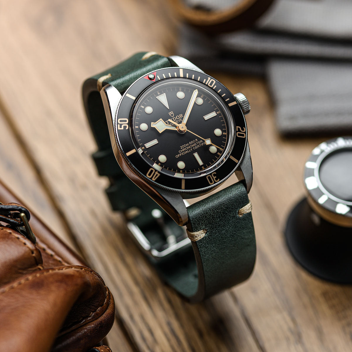 Watch Italian Design Simple Handmade Italian Leather Watch Strap - Reef | WatchGecko
