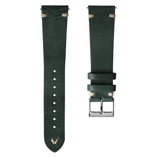 Classic Simple Handmade Italian Leather Watch Strap - Reef