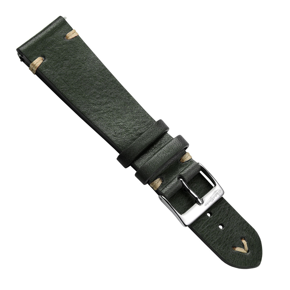 Classic Simple Handmade Italian Leather Watch Strap - Reef