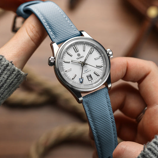 Waypoint Rubber Watch Strap - Horizon Blue