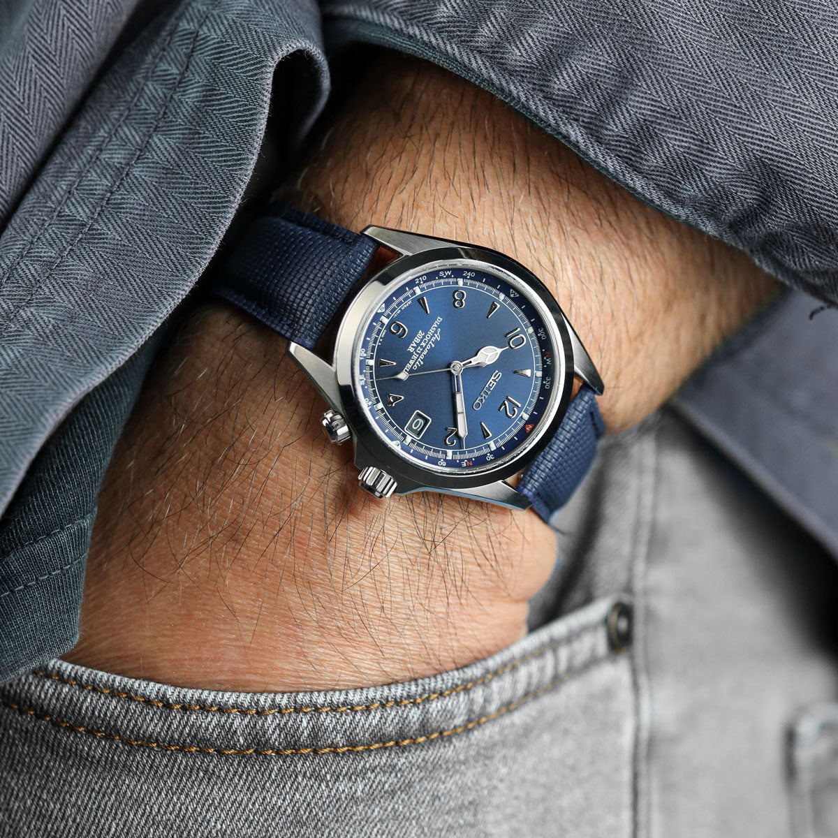 Waypoint Rubber Watch Strap - Midnight Blue