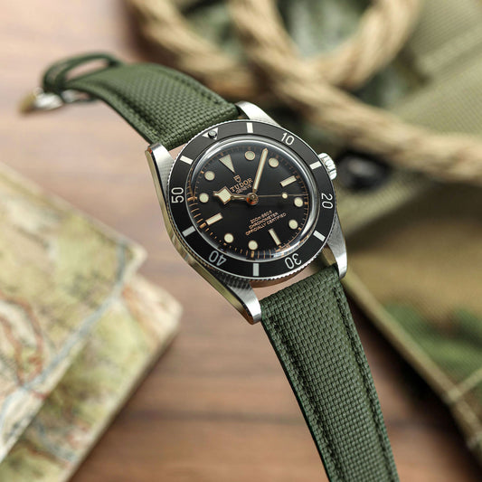 Waypoint Rubber Watch Strap - Forest Green