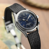 Mosaic CTS Rubber Watch Strap with Push Button Buckle - Jet Black