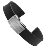 Mosaic CTS Rubber Watch Strap - Jet Black