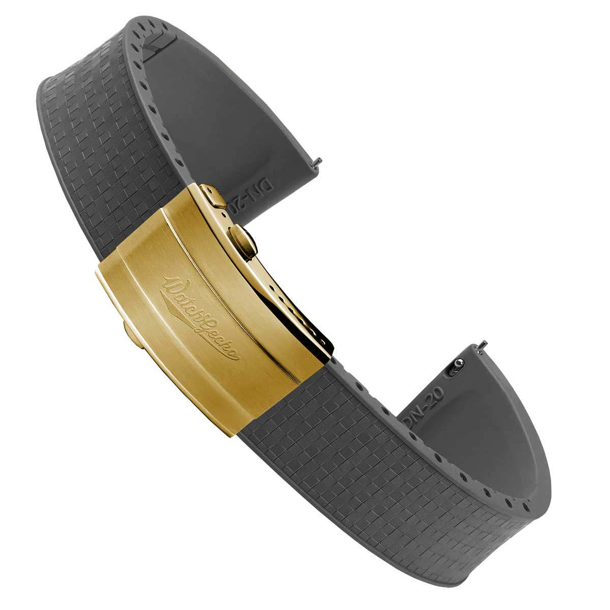 Mosaic CTS Rubber Watch Strap - Storm Grey