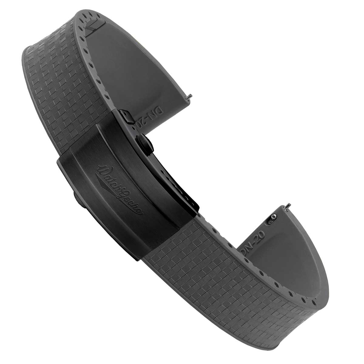 Mosaic CTS Rubber Watch Strap - Storm Grey