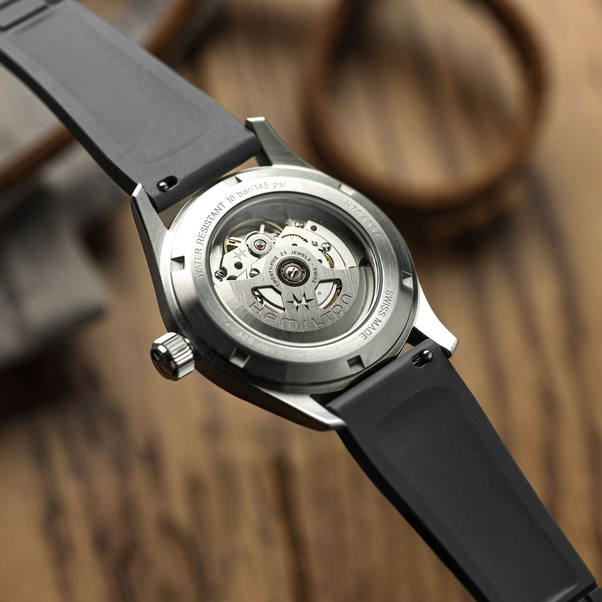 Mosaic CTS Rubber Watch Strap with Push Button Buckle - Storm Grey