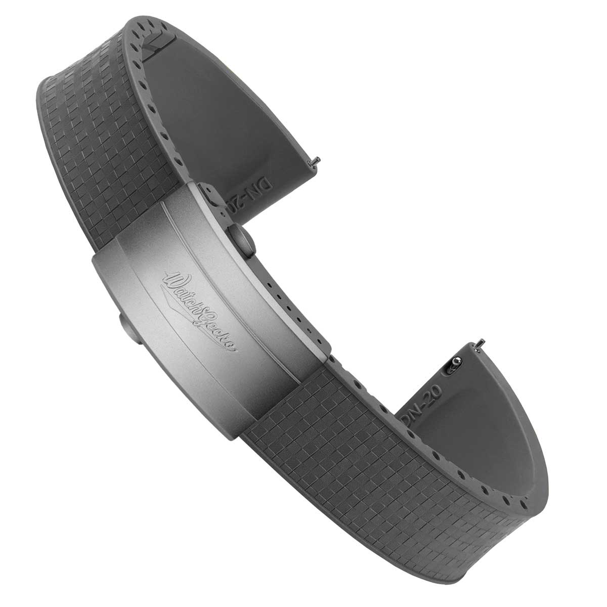 Mosaic CTS Rubber Watch Strap - Storm Grey
