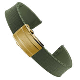 Mosaic CTS Rubber Watch Strap - Military Green