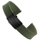 Mosaic CTS Rubber Watch Strap - Military Green