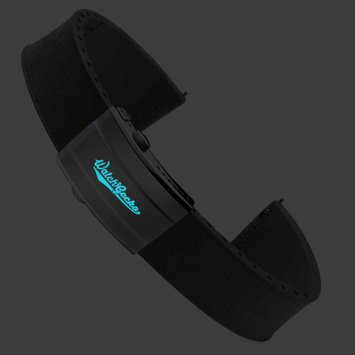 Mosaic CTS Rubber Watch Strap - Military Green